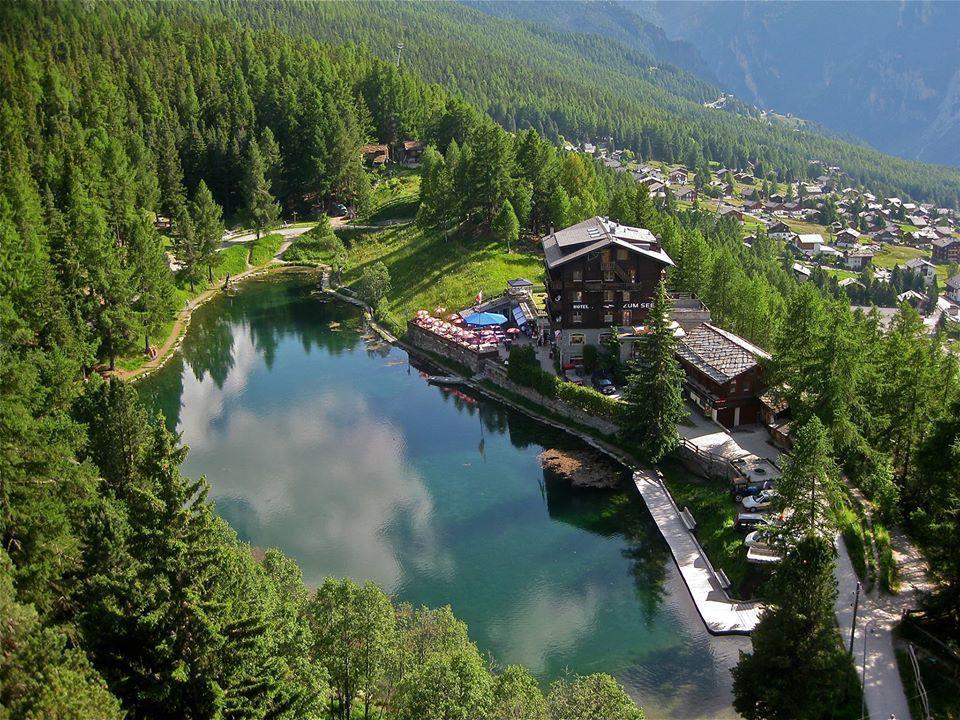 Pension Aaron Am See Grächen Buitenkant foto